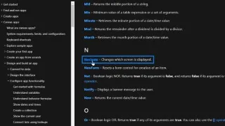 Gambaran Keseluruhan Konteks Navigasi PowerApps