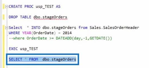 Prosedur Tersimpan Dalam SQL |  Gambaran keseluruhan
