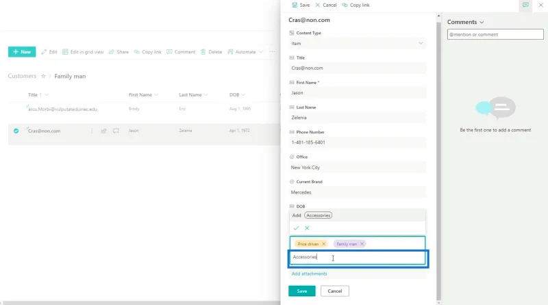 Menambah Medan Pilihan SharePoint Dalam Senarai