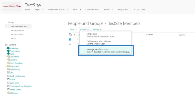 Kebenaran Pengguna SharePoint: Mengubah Dan Membatalkan