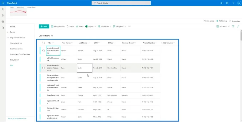 รายการ SharePoint: การแก้ไขรายการเดียวและหลายรายการ