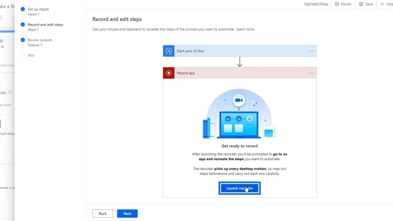 Input Aliran UI Dalam Microsoft Power Automate