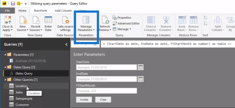Parameter Pertanyaan LuckyTemplates: Mengoptimumkan Jadual