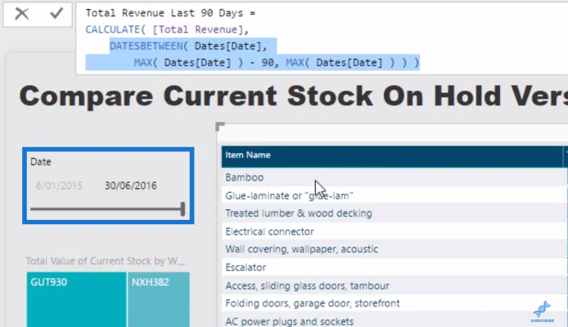 Wawasan Pengurusan Inventori Dengan LuckyTemplates: Membandingkan Stok Dengan Jualan