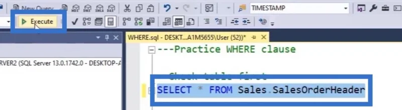 Klausa SQL WHERE Untuk Penapisan Data