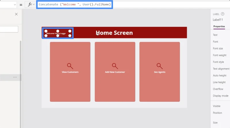 Power Apps-Funktionen: Arbeiten mit User(), Today() und Now()