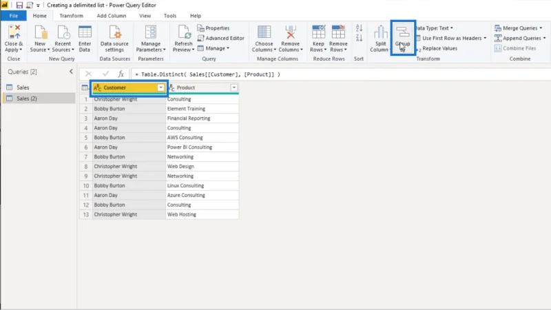 Cipta Senarai Terhad Dalam Power Query – Tutorial Editor Pertanyaan