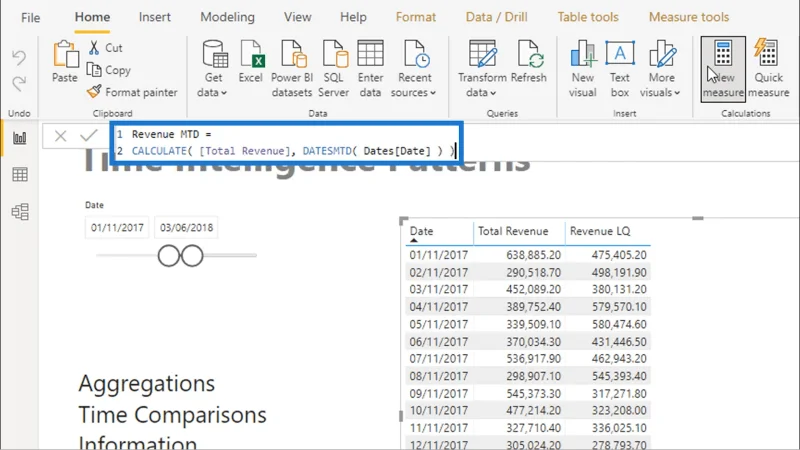 Patrones comunes de inteligencia de tiempo utilizados en LuckyTemplates
