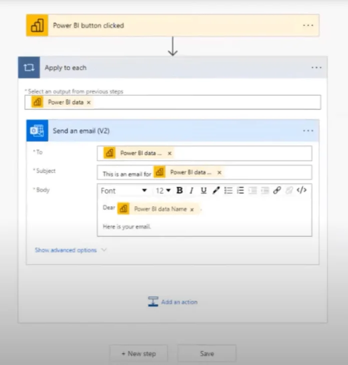 Hantar E-mel Dengan LuckyTemplates & Power Automate Platform
