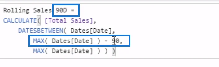 Kira Jumlah Gulungan Menggunakan DATESBETWEEN Dalam LuckyTemplates