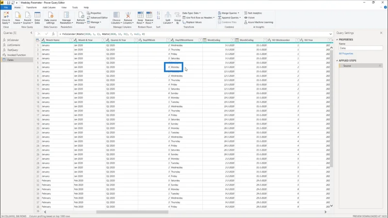 Fungsi M Untuk Jadual Tarikh – Cara Menambah Parameter Dalam Editor Pertanyaan