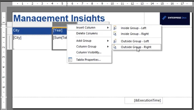 Cipta Carta Sparkline LuckyTemplates Dalam Pembina Laporan
