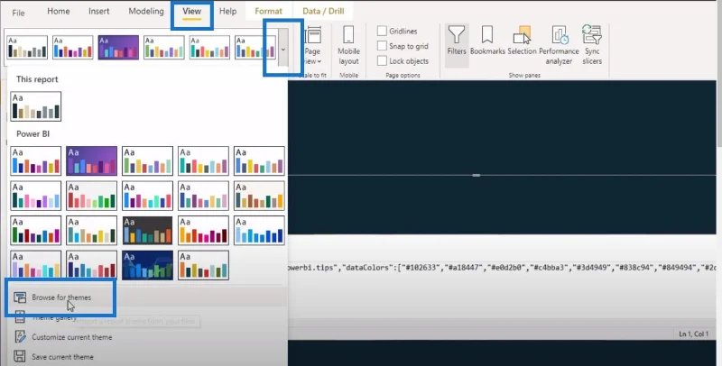 Cara Memilih Tema Warna LuckyTemplates Untuk Laporan Anda