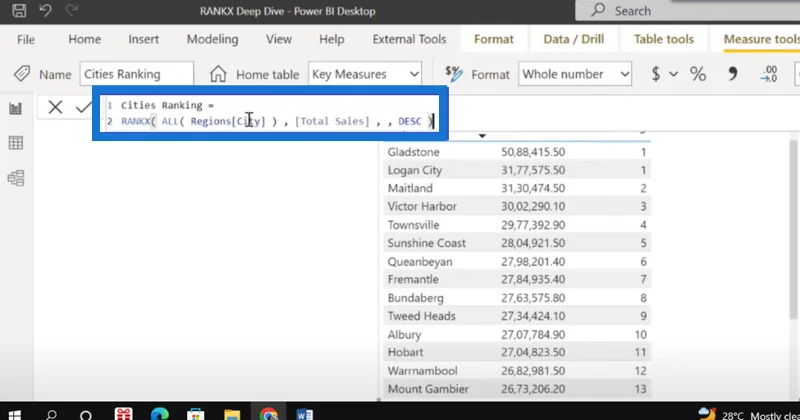 RANKX Deep Dive: Fungsi LuckyTemplates DAX