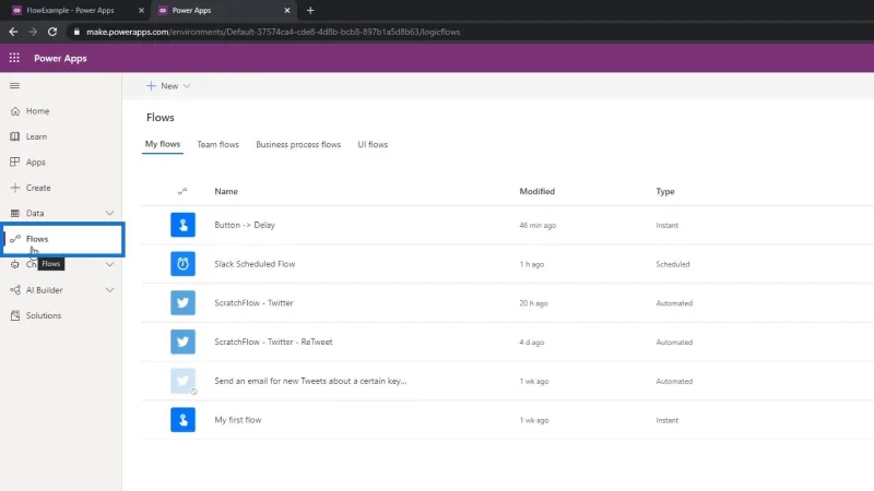 Penyepaduan PowerApps Dalam Microsoft Power Automate