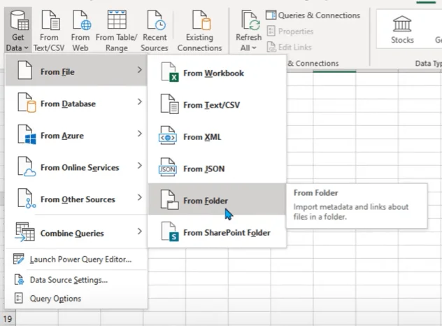 Power Query: Gabungkan Fail Dari Berbilang Folder