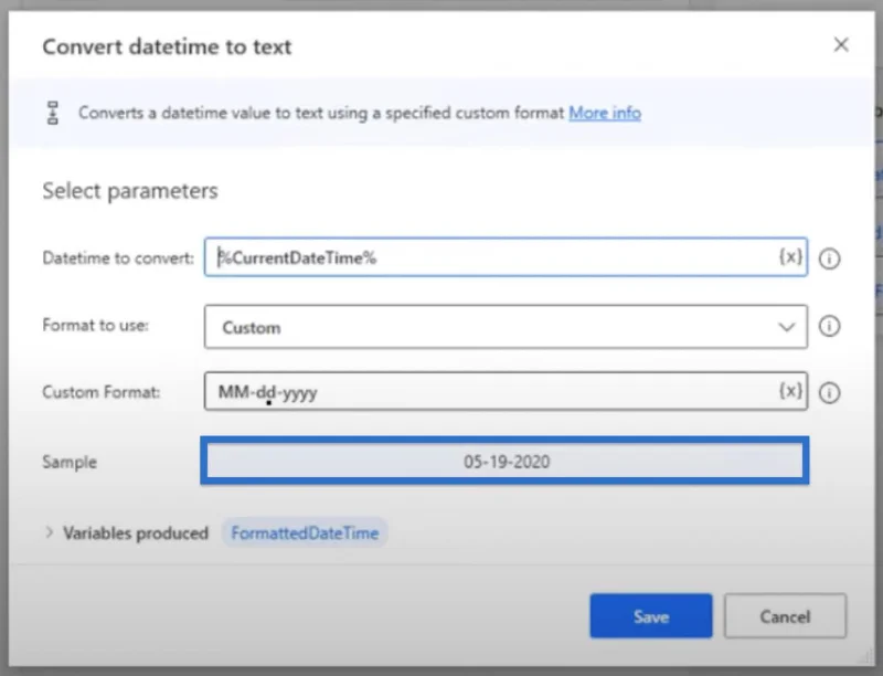 Tambahkan Tarikh Pada Nama Fail Dalam Desktop Power Automate