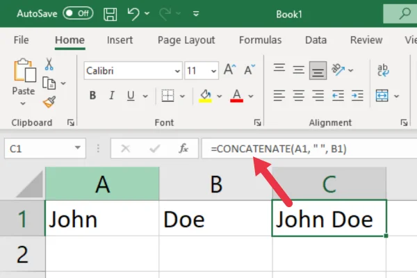 4 Cara Cara Menggabungkan Dalam Excel Dengan Ruang, Langkah Demi Langkah