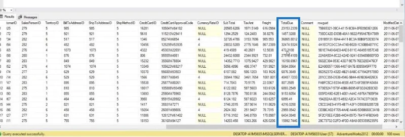 HAVING-Klausel in SQL-Aggregatfunktionen