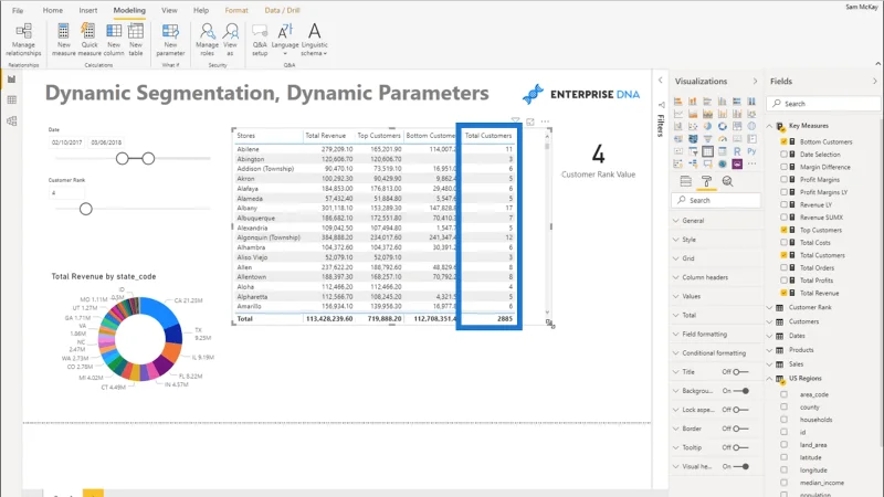 Segmentación dinámica con parámetros dinámicos: técnica avanzada de LuckyTemplates y DAX
