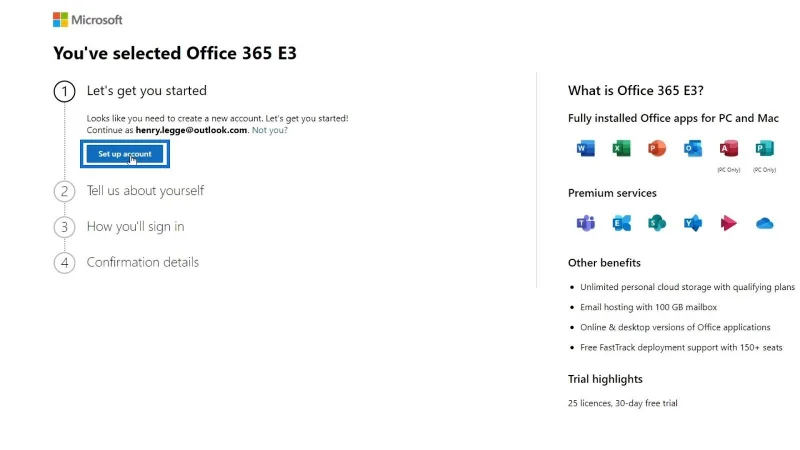 Tutorial MS SharePoint: Penciptaan Akaun