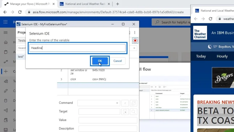 Selenium IDE Dalam Aliran UI Power Automate