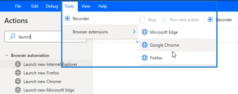 Microsoft Power Automate Desktop: Cara Melancarkan Penyemak Imbas Baharu Secara Automatik