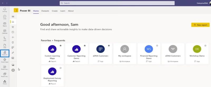 การรวม LuckyTemplates ในทีม MS