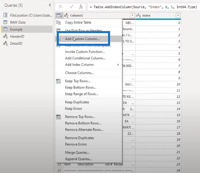 Tutorial Microsoft Power Query Mengenai Cara Membetulkan Isu Lebar Lajur Tetap Campuran
