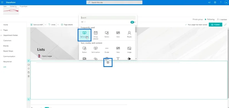 Menambah Navigasi Senarai SharePoint