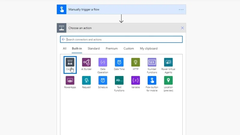 Power Automate Cambia azione di controllo nei flussi di lavoro
