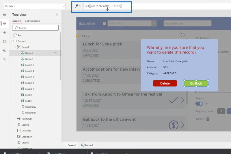 Borang Pop Up Power Apps Untuk Pengalaman Pengguna Interaktif
