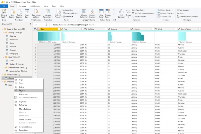 Power Query: Cara Menambah Nota dengan Pantas