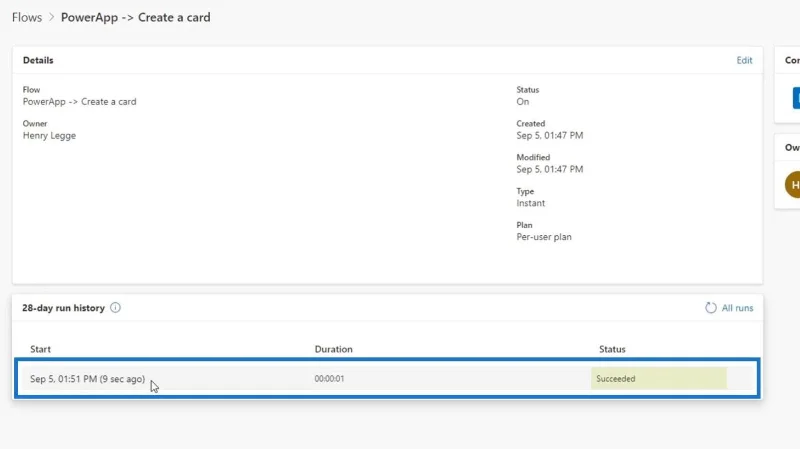 Penyepaduan PowerApps Dalam Microsoft Power Automate