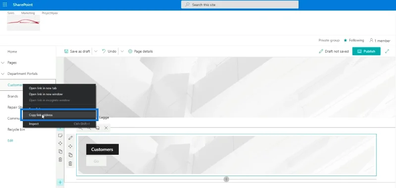 Menambah Navigasi Senarai SharePoint
