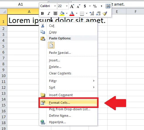 Excel'de hücreleri biçimlendirme