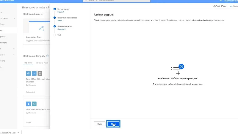 Input Aliran UI Dalam Microsoft Power Automate