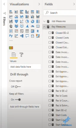 Création de tables de mesures et de sous-dossiers dans LuckyTemplates