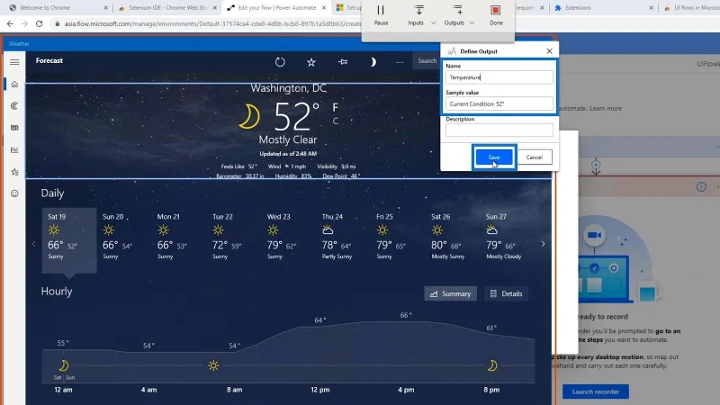 Output Aliran UI Dalam Automate Kuasa
