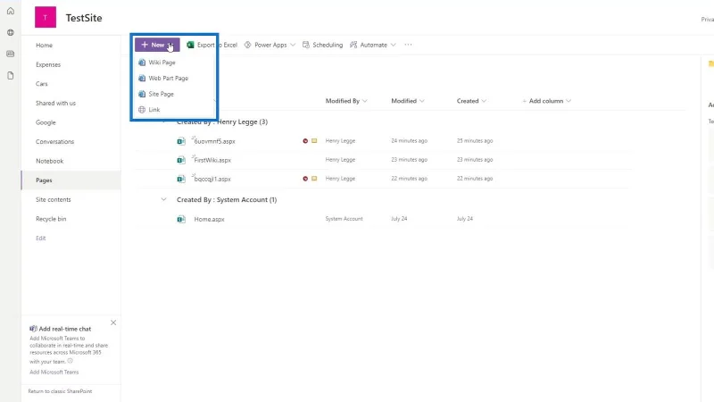 Halaman SharePoint |  Pengenalan Kepada Pelbagai Jenisnya