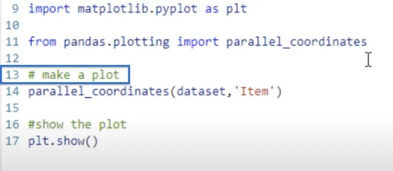 Cara Membuat Plot Koordinat Selari Dalam Python