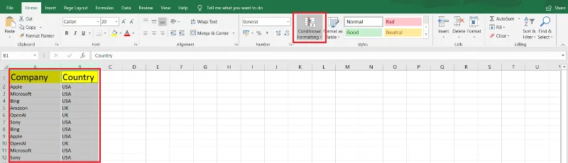 Mencari Percanggahan Dalam Excel – 5 Teknik Mudah Diterangkan