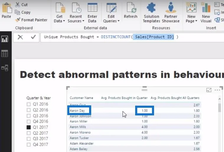 Set Data LuckyTemplates: Ketahui Cara Mengesan Gelagat Tidak Normal Menggunakan DAX