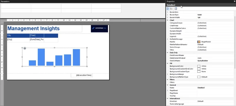 Cara Memformat Carta Bar Data Pembina Laporan SSRS