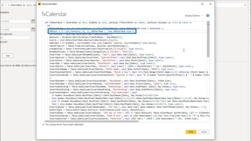 Fungsi M Untuk Jadual Tarikh – Cara Menambah Parameter Dalam Editor Pertanyaan