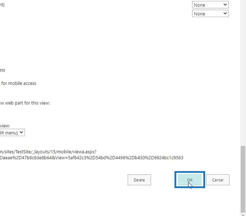 มุมมอง MS SharePoint |  การสร้างและการบันทึก