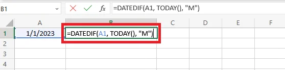 Cara Menolak Tarikh Dari Hari Ini Dalam Excel