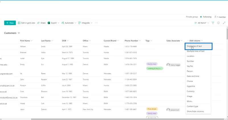 คอลัมน์จากการคำนวณใน SharePoint |  ภาพรวม