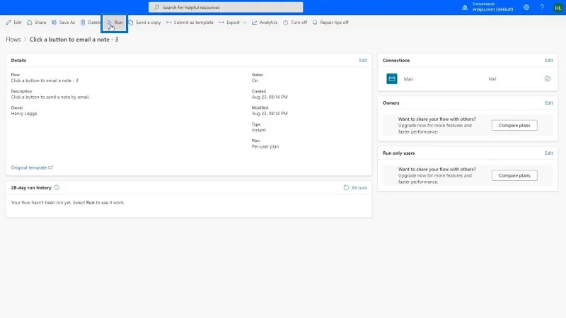 Templat Automate Kuasa |  Mencipta Dan Menjalankan Aliran