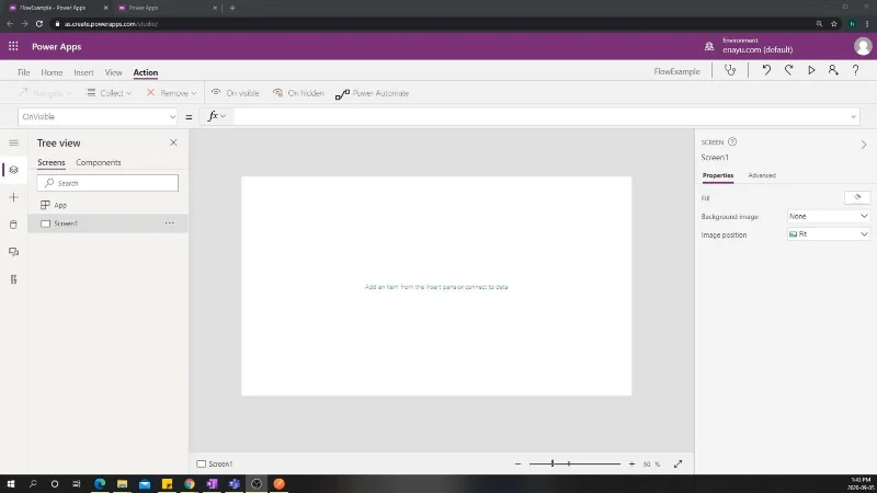 Penyepaduan PowerApps Dalam Microsoft Power Automate